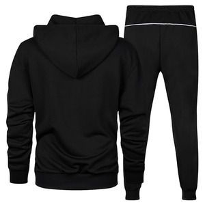 Conjunto Deportivo Informal de Algodón para Hombre, Sudadera con Capucha y Pantalones Deportivos, Ropa Deportiva para Entrenamiento, Fitness, Uso Diario y Moda - Product Image 2