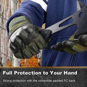 Gants tactiques respirants avec coussinets de protection renforcés sur la paume pour les activités de plein air et les loisirs - Product Image 5