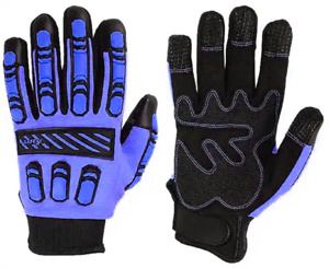 ถุงมือช่างคุณภาพสูงสำหรับงานหนัก ถุงมือนิรภัยอุตสาหกรรม หนังสังเคราะห์อะมาร่า และเสื้อกั๊กทำงานผ้าฝ้าย ถุงมือช่าง - Product Image 2