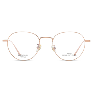 RTS Trends 2026 High Quality <b>Stainless</b> Steel Frame with Titanium Temples Anti-Blue Light <b>Glasses</b> with Round AC Lens for Unisex - Product Image 2
