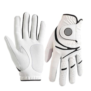 Gants de golf en cuir Cabretta et PU, design hybride, personnalisation de la marque, tailles homme, durabilité OEM, sport - Product Image 1