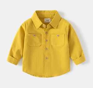 Chemise en tricot pour garçons, col rond, manches longues, 100% coton, motif rayé imprimé, séchage rapide et respirante, écologique, 180g - Product Image 3