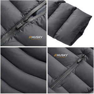 Lightweight Winter Travel Bubble <b>Jacket</b> for Men Zipper Camouflage Hooded Windproof Waterproof Stand Collar Foldable <b>Packable</b> - Product Image 3