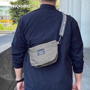 Innorhino กระเป๋าคาดเอวผ้าใบผ้าฝ้ายปรับแต่งได้พร้อมกระเป๋าด้านในมีซิป - Product Image 4