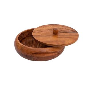 Donga de Madera Ecológica Personalizada con Utensilios de Cocina de Madera con Luces LED, Plato para Servir - Product Image 1