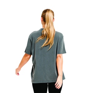 Impression personnalisée unisexe vierge femmes respirant t-shirt fabricant OEM approvisionnement goutte épaule 220g 100% coton t-shirts surdimensionnés - Product Image 3