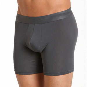 Latest Wholesale Men's Sexy Knitted Mesh Mid-Rise <b>Boxer</b> Brief Shorts Custom Logo Underwear Anti-static Spandex/Nylon Seamless - Product Image 4