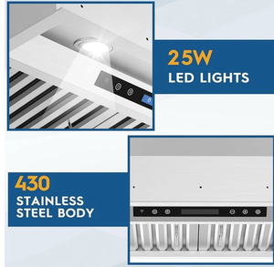 Hotte aspirante encastrée O-N-E-E-O-N de 30 pouces, 600 CFM, en acier inoxydable - Product Image 5