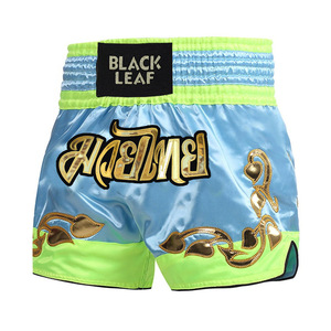 Pantalones Cortos de Boxeo Tailandés Personalizados al por Mayor, Ropa de Combate Muay Thai de Satén Premium con Marca y Empaque Personalizados - Product Image 4