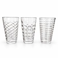 Verre à bière classique transparent de 16 oz avec logo personnalisé, résistant au lave-vaisselle, pour bar, pub, restaurant, eau, jus