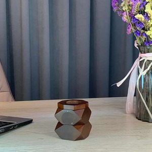 Handmade Wooden Incense Burner <b>Oud</b> Aromatherapy <b>Diffuser</b> Geometric Incense Holder Decorative Home Gift - Product Image 3