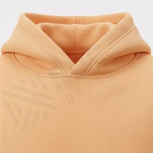 Sudadera con Capucha Corta Extra Grande de Alta Calidad con Logotipo Personalizado, Sudadera Unisex de Algodón para Hombre, Sudadera de Forro Polar para Invierno de 430 g/m², Ropa Urbana de Color Personalizado - Product Image 4