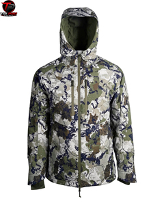 Chaqueta Impermeable Premium de Alto Rendimiento con Capucha y Estampado, Cierre Frontal Completo, Bolsillos Dobles en el Pecho, Cordón Ajustable - Product Image 1