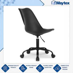 Chaise de bureau moderne LAKAR V2 noire de qualité standard en mousse haute densité, réglable en hauteur, pour la maison et le bureau - Product Image 5