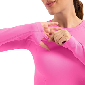 Breathable Athletic Base Layer <b>Top</b> for Women Quick Dry Compression Fitness Shirt for Yoga Exercise Running Gym and Outdoor Train - Product Image 4