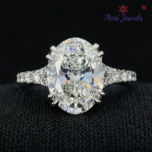 Anillo de Boda de Platino con Diamantes Delicados, Certificado por IGI, para Mujer, Elegante Anillo de Compromiso con Engaste de Puntas, Regalo de Joyería para Fiesta - Product Image 1