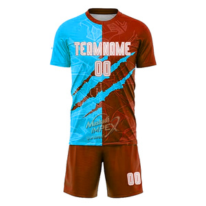 Camiseta de Fútbol Messi de Alta Calidad, Ligera, de Manga Corta, Secado Rápido, Transpirable, Antibacteriana, Anti-UV, Personalizable con Nombre y Logotipo OEM - Product Image 1