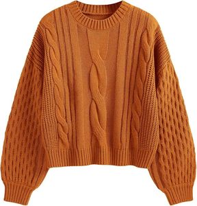Ce pull en tricot épais pour femme offre une chaleur supérieure, une coupe décontractée et un design intemporel, idéal pour les journées d'hiver froides. - Product Image 1