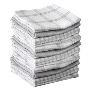 100% coton tissé solide serviettes de cuisine personnalisable Logo et couleur tissu indien motif d'emballage torchons français - Product Image 5