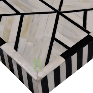 Bandeja de laca de nácar de alta calidad, bandeja de servicio personalizada, modelo de patrón sólido ST 6868 para Ramadan 2025 Vietnam HNH Craft - Product Image 3