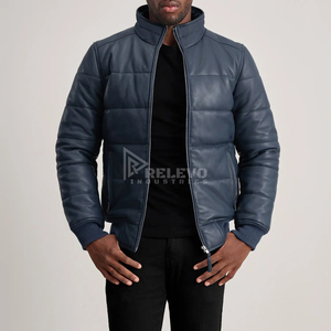 RELEVO INDUSTRY Heavy Duty Mens <b>Motorcycle</b> Leather <b>Jacket</b> Racing Biker Eco-friendly Quilted Winter Protective Gear <b>Retro</b> - Product Image 1