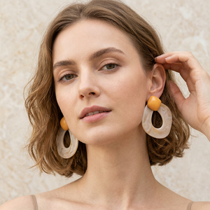 Colorful Resin Craft Earrings Lightweight for Daily Wear Fairy Handmade Unique DIY Fashion Accessory <b>Easter</b> Back to School - Product Image 1