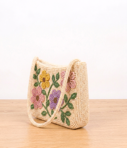 Magnifique sac à bandoulière artisanal perlé, couleur unie, design durable, idéal pour les voyages et les tendances de la mode moderne - Product Image 2