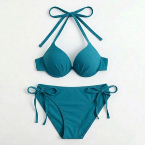Traje de Baño Bikini Brasileño de Lujo para Mujer, Diseño 2026, Conjunto de 2 Piezas, Logotipo Estampado en la Parte Delantera, Sujetador con Aros, Spandex/Poliéster - Product Image 6