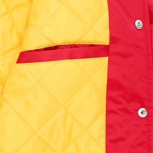 Blouson Bomber en Satin Personnalisé avec Logo d'Équipe Sportive Brodé, Blouson Varsity pour Uniformes d'Équipes Professionnelles - Product Image 3