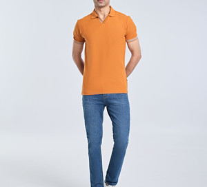 Logotipo bordado Hombres Moda Negocios Solapa Algodón Polo Camiseta Berry Casual Retro Plain Golf Polo Shirt Made - Product Image 5