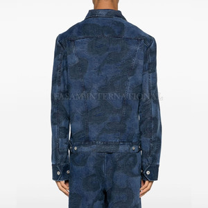 Chaqueta de Mezclilla para Hombre de Estilo Único, Chaqueta de Mezclilla de Color Sólido para Hombre, Chaqueta de Mezclilla para Hombre en Stock - Product Image 3