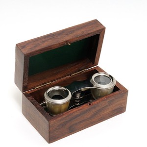 Opera glasses w MOP in <b>wood</b> <b>box</b> - Product Image 6