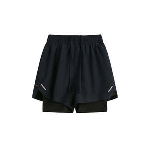 Shorts de sport respirants 2-en-1 pour hommes avec taille élastique, anti-plis et poches intérieures pour la gym et la course - Shorts de sport décontractés - Product Image 4