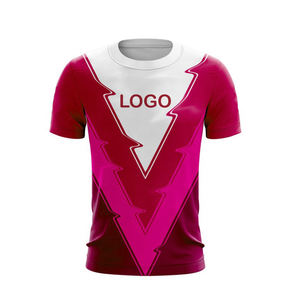 Jersey Deportivo Sublimado en Blanco para Hombre, Diseño Geométrico de Puntos, Cuello Redondo, Transpirable, de Poliéster, para Adultos, OEM ODM - Product Image 3