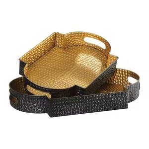 Plateau en métal pour bonbons et chocolats, plat de service décoratif pour fruits secs et en-cas - Product Image 1