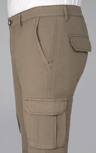 Pantalones Cortos Cargo de Verano para Hombre, Color Sólido, Cintura Media, Cierre de Botones, Secado Rápido, Material de Lona, Pantalones Cortos Casuales - Product Image 4