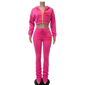 High OEM Women's Two Piece Hoodie <b>Set</b> Tracksuits <b>Set</b> Sweatpants and Hoodies <b>Set</b> 2 Piece Sweatsuits <b>Set</b> for Women 2026 - Product Image 3