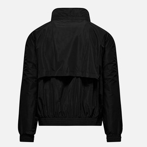 Chaqueta Bomber Negra para Hombre, Cortavientos, con Cierre de Cremallera, Cuello Alto, Estilo Casual, Material de Poliéster, para Otoño - Product Image 2