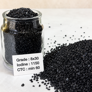 ถ่านกัมมันต์จากกะลามะพร้าว ขนาด 6x12 US Mesh ได้รับการรับรองมาตรฐาน ISO/NSF สำหรับโรงงานบำบัดน้ำ RO การกรองเชิงพาณิชย์ และการกรองน้ำทะเล - Product Image 1