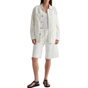 Veste en jean pour femmes Lavée Élégante Automne/Hiver/Été Manteau Fabrication OEM ODM Fournisseur en gros - Product Image 5