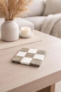Premium Quality Natural Marble Table <b>Coasters</b> Round Stone <b>Drink</b> <b>Coasters</b> for Coffee Mug Tea Cup Wine Glass Kitchen Dining Room - Product Image 2