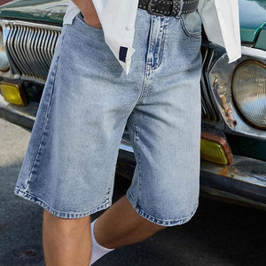 Pantalones Cortos de Algodón 100% para Hombre, Corte Recto, Estilo Casual Urbano, Transpirables, para Uso Diario, Moda de Verano - Product Image 5