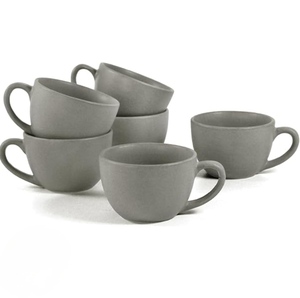 แก้วกาแฟเซรามิกแบบมินิมอลสีพื้นเรียบ สำหรับใช้ในบ้าน - Product Image 5