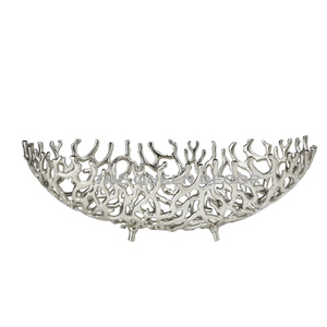 Bol décoratif japonais en aluminium de forme unique, plaqué argent, nouvelle gamme, très demandé, best-seller - Product Image 1