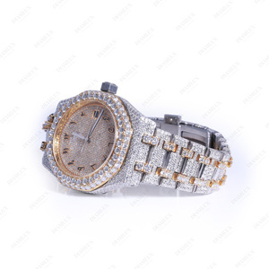 นาฬิกาแบรนด์ดังประดับเพชรโมอิสซาไนต์เต็มเรือน สไตล์ฮิปฮอป รุ่นสำหรับผู้หญิง - Product Image 4