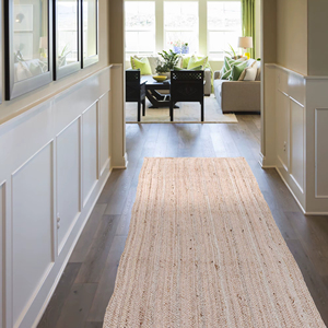 Handmade Natural <b>Jute</b> <b>Rug</b> Plain Braided Eco Friendly Area Carpet for Living Room Bedroom Rustic Home Decor Wholesale India - Product Image 1