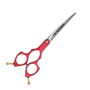 Premium Curved Professional <b>Dog</b> Grooming <b>Scissors</b> Made VG10 Steel Ergonomic Pet Shears <b>Dogs</b> and Cats Hair Cutting Red Color - Product Image 5