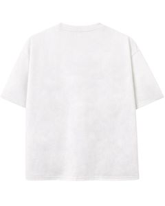 T-shirt graphique anime blanc pour homme, en coton, surdimensionné, streetwear, imprimé, décontracté, été, logo personnalisé, fabricant OEM, fournisseur - Product Image 2