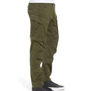 Men Green <b>Cargo</b> <b>Pants</b> With Multiple Pockets <b>Elastic</b> <b>Waist</b> Drawstring Workwear Style Autumn Wear - Product Image 1