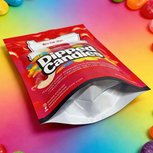 Bolsa Personalizada con Cierre Ziplock, Reutilizable, de Plástico Mylar, con Ventana, Apta para Alimentos, Chicle, Comida para Mascotas, Dulces, Gelatina - Product Image 4